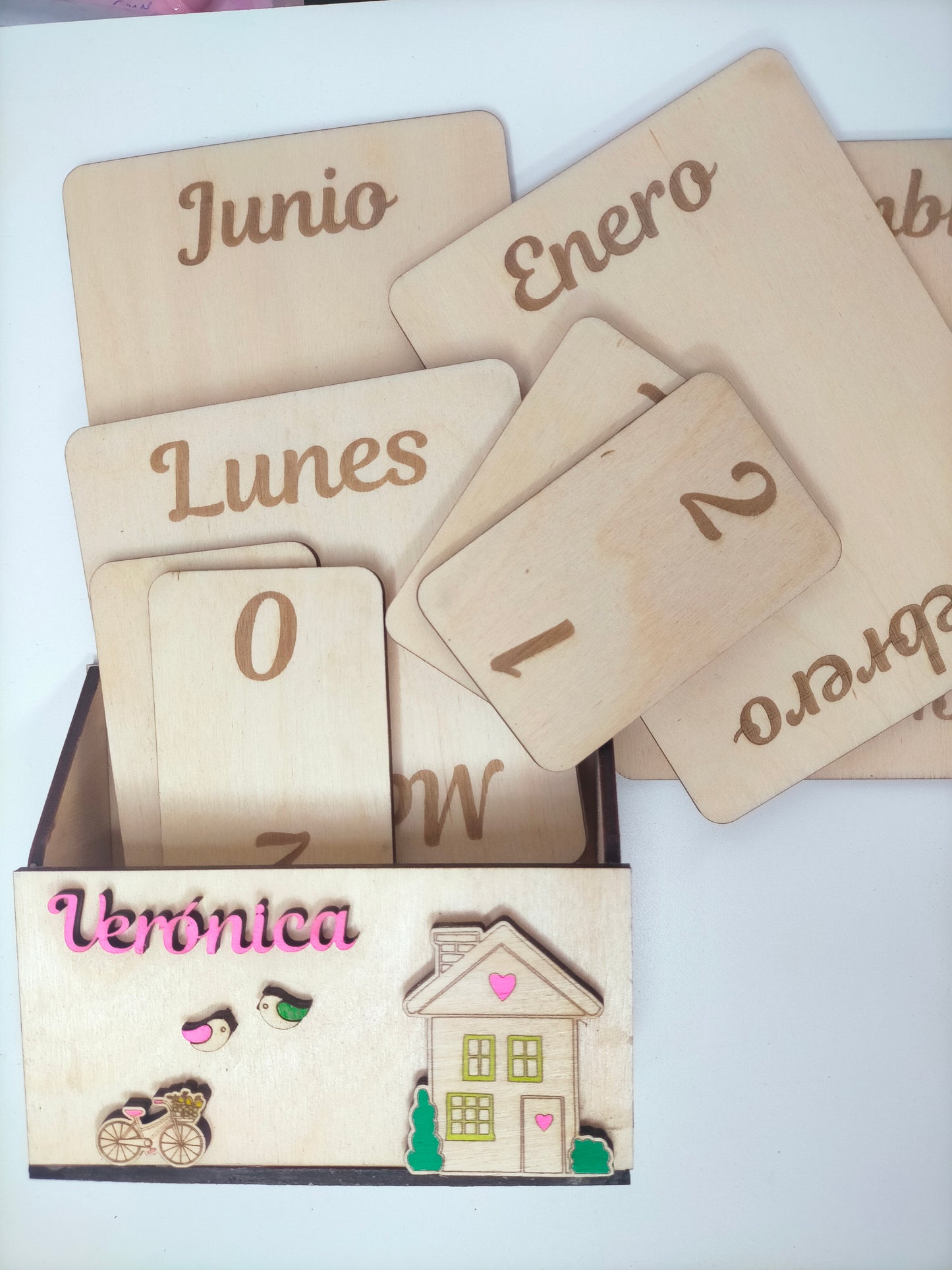 Calendario Perpetuo de madera personalizado