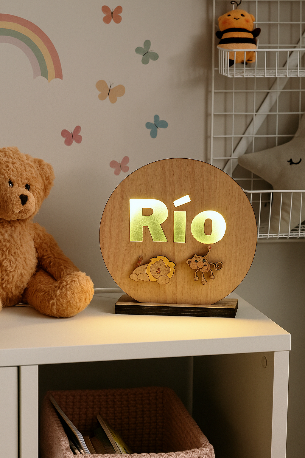 Lámpara Personalizada en madera