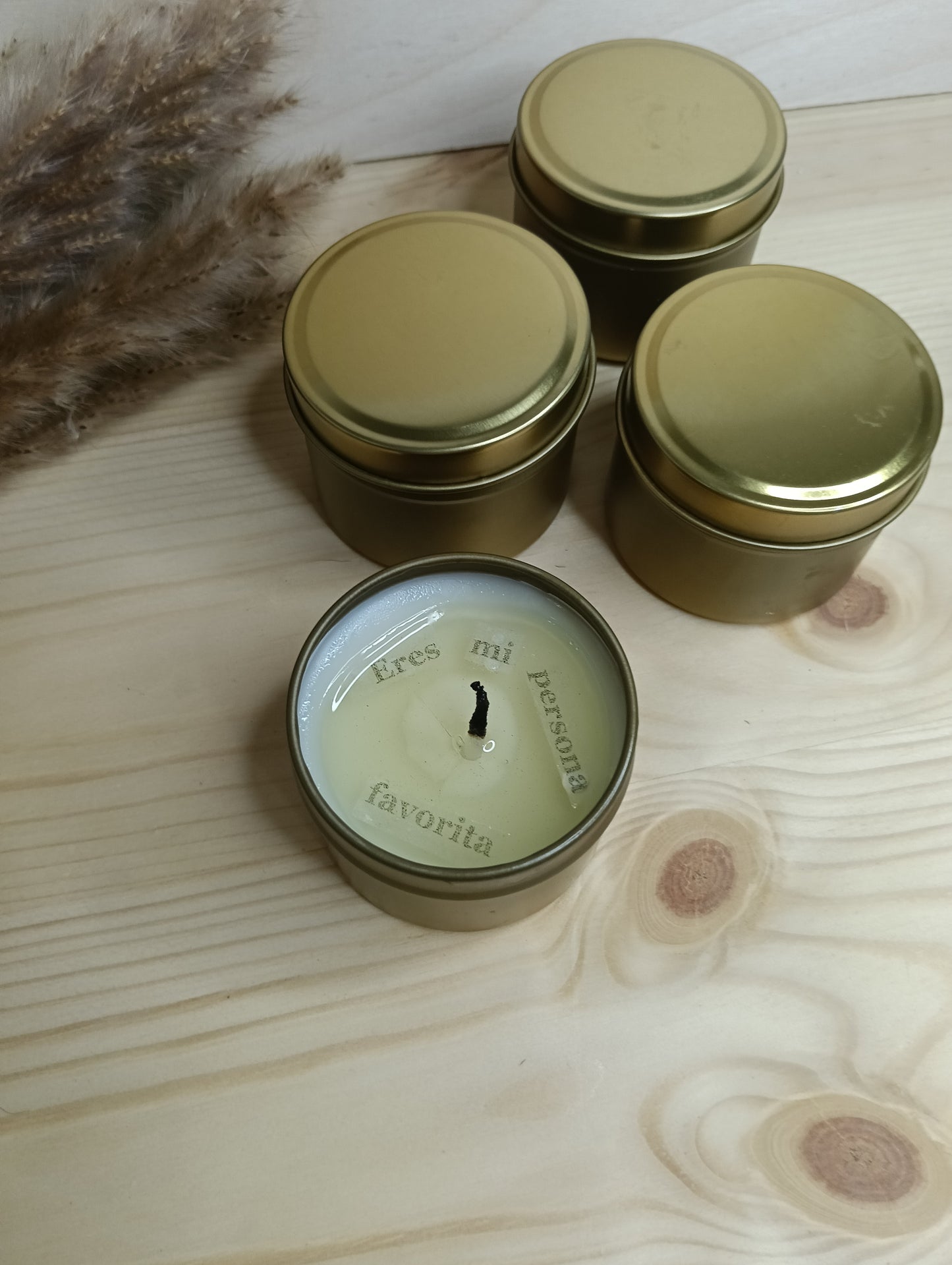 Mini Vela con mensaje oculto