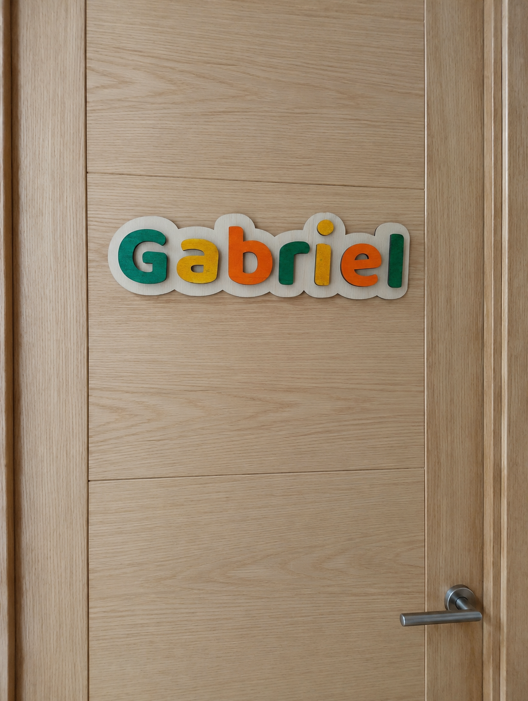 Cartel de Madera Personalizado con Nombre – Decoración Infantil
