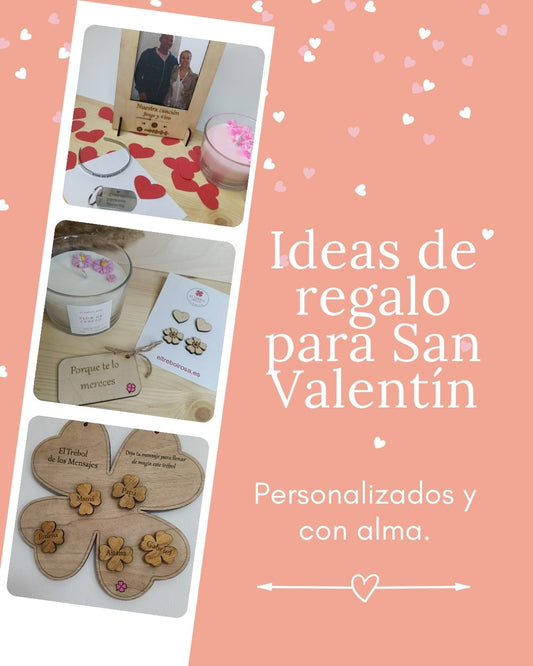 Regalos de San Valentín personalizados que enamoran. El Trébol Rosa