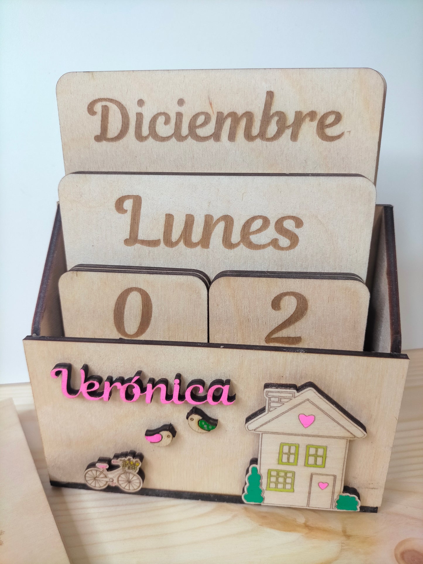Calendario Perpetuo de madera personalizado