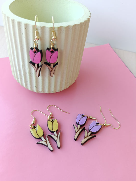 Pendientes Tulipán