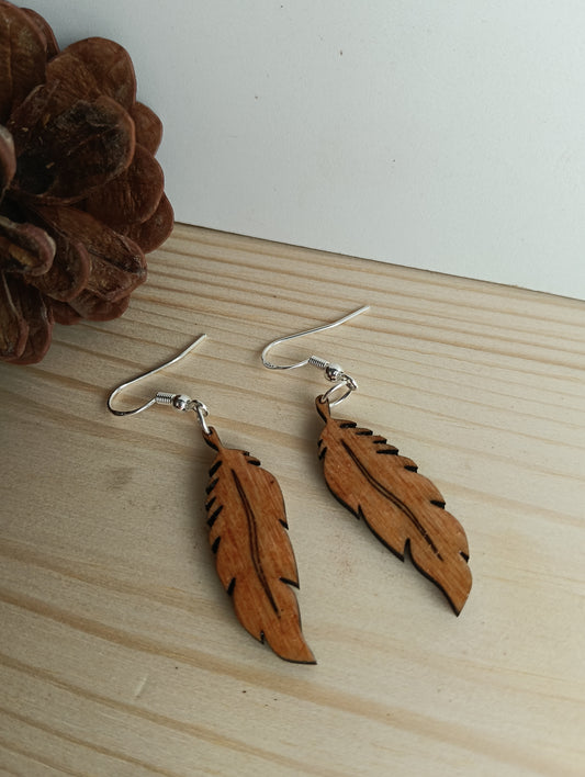 Pendientes Plumas