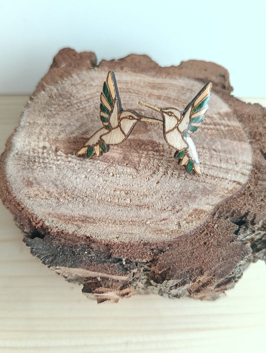 Pendientes Colibrí