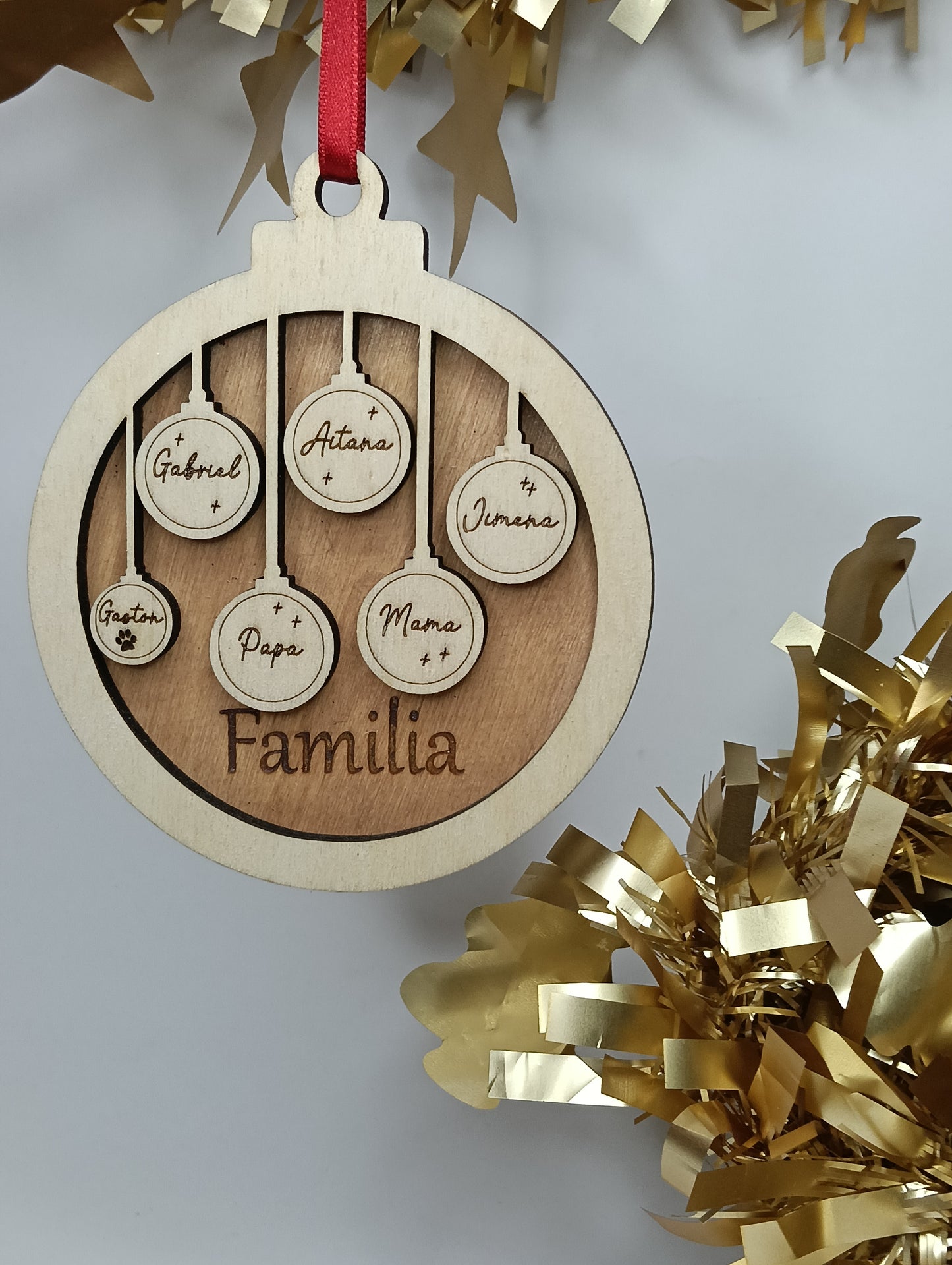 Bola de Navidad personalizada " Maxi - Familia "
