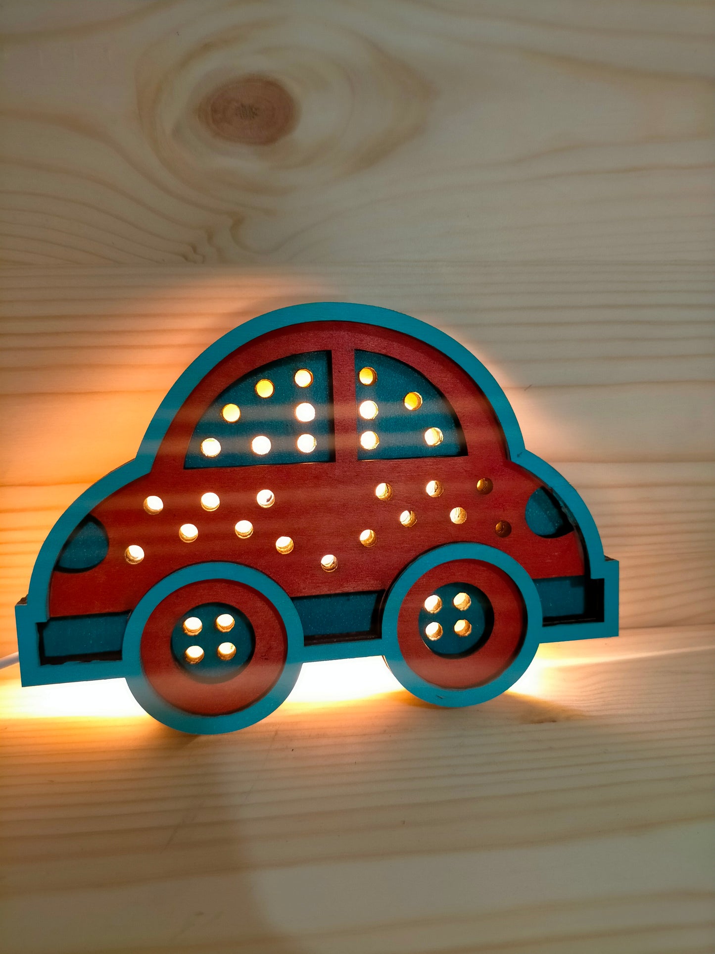 Lámparas infantiles de madera personalizadas – Iluminación decorativa para habitación infantil