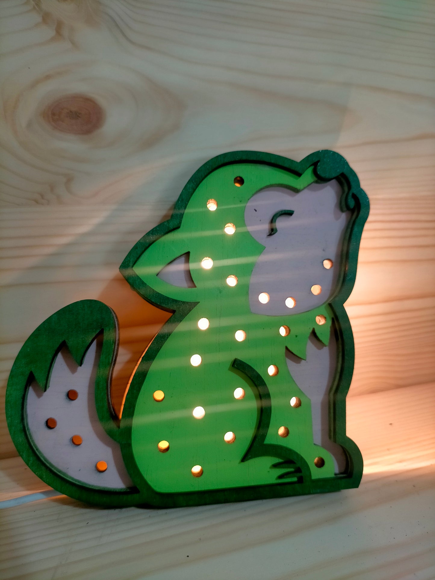 Lámparas infantiles de madera personalizadas – Iluminación decorativa para habitación infantil