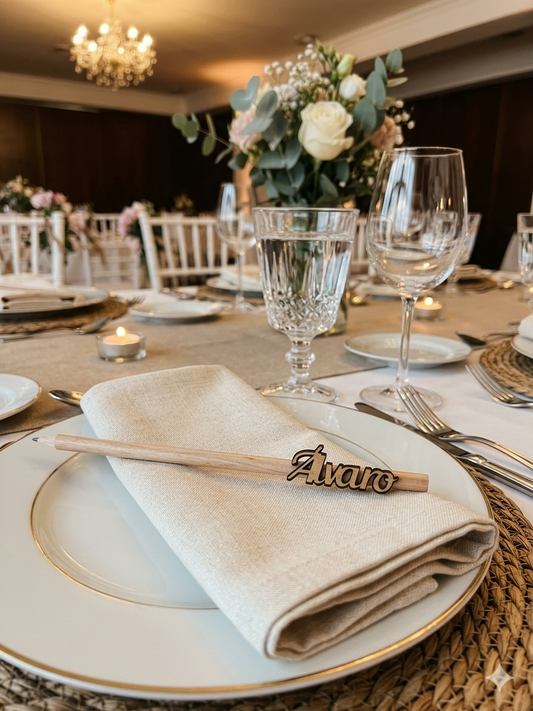 Lápices de madera personalizados con nombre