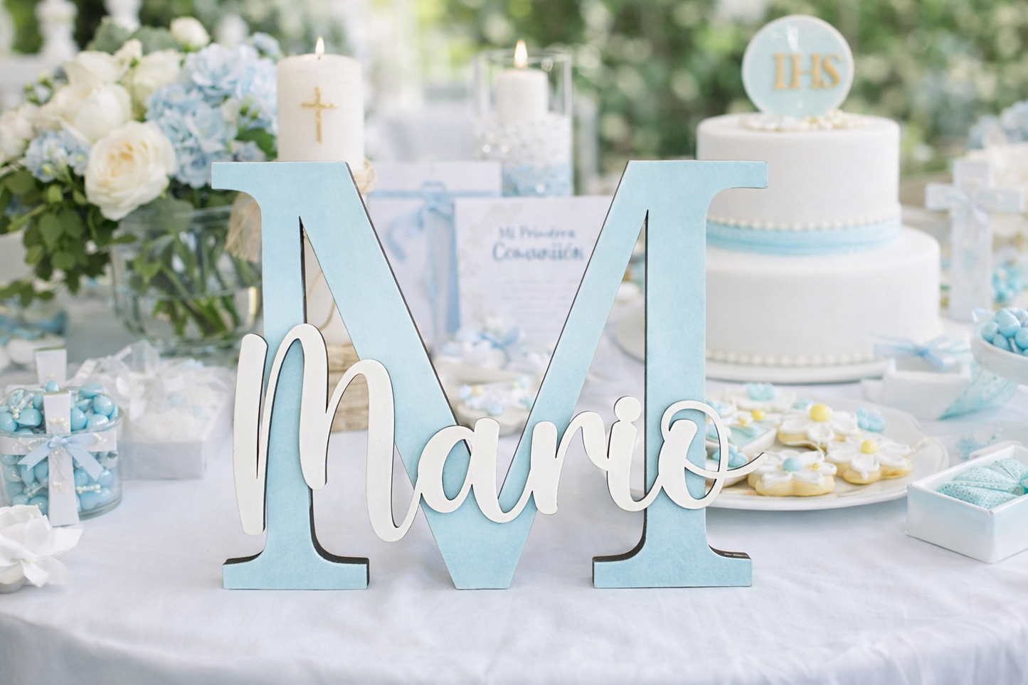 Letra de madera personalizada con nombre