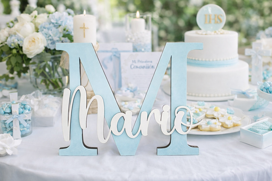 Letra de madera personalizada con nombre