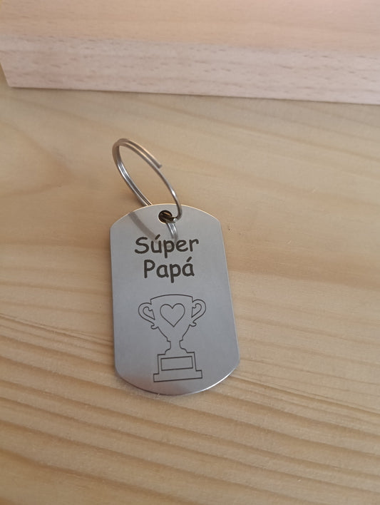 Llavero “Súper Papá” – Regalo original para el Día del Padre