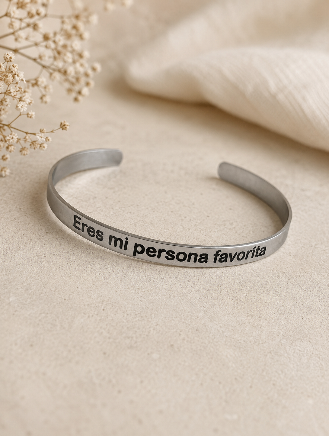 Pulsera personalizada con mensaje