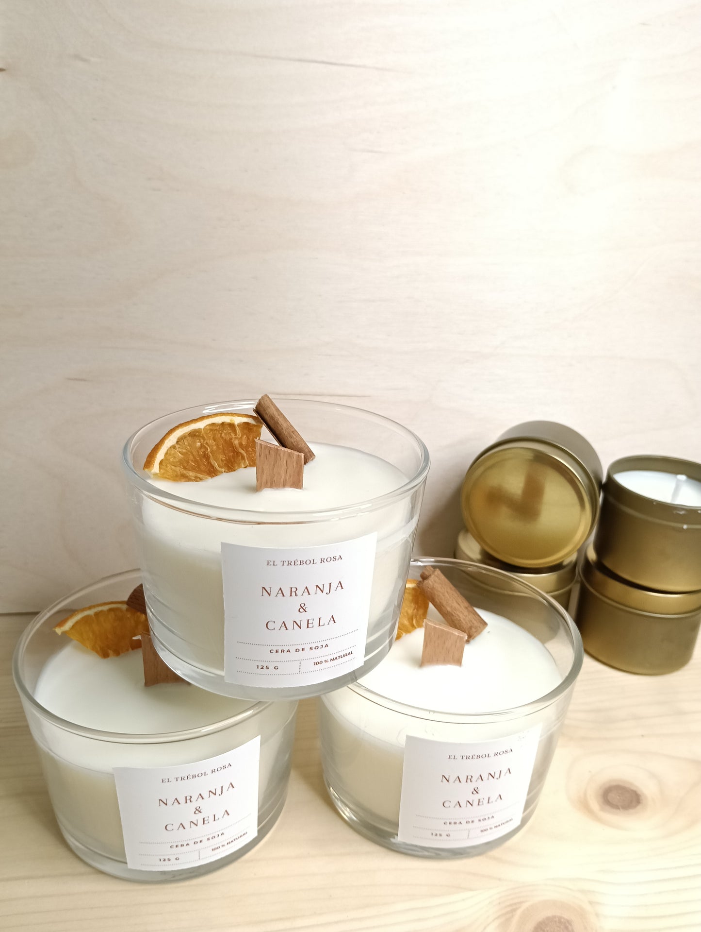 Vela Aromática Naranja y Canela