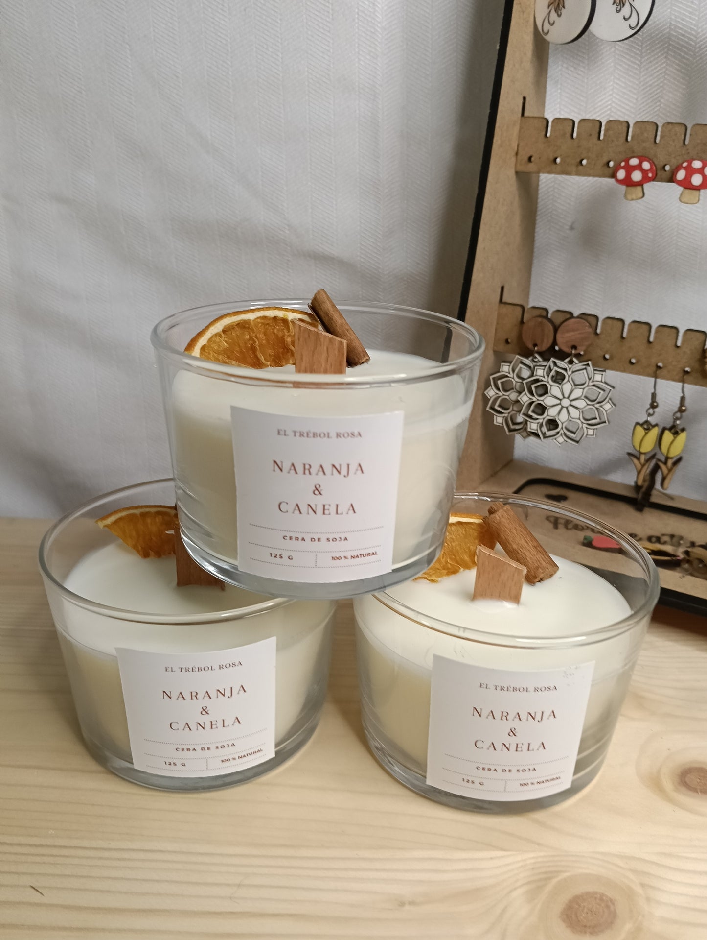 Vela Aromática Naranja y Canela