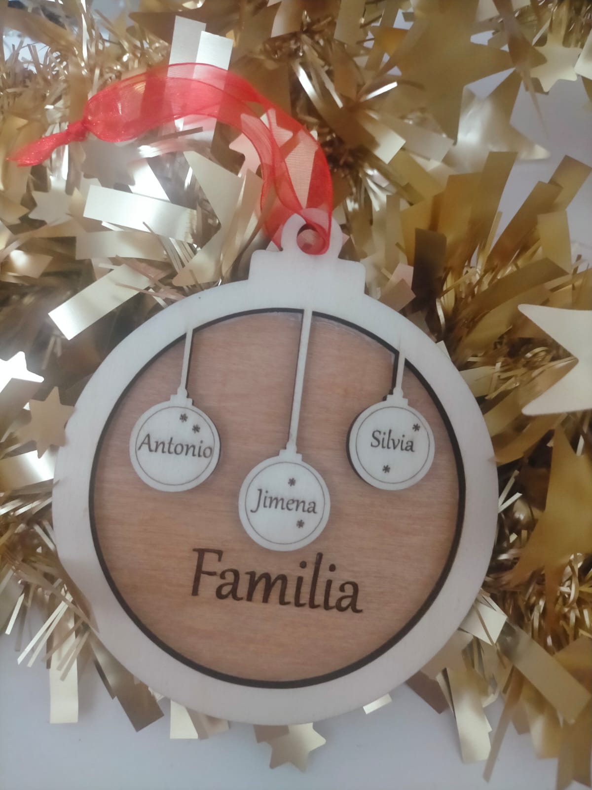 Bola de Navidad personalizada " Maxi - Familia "