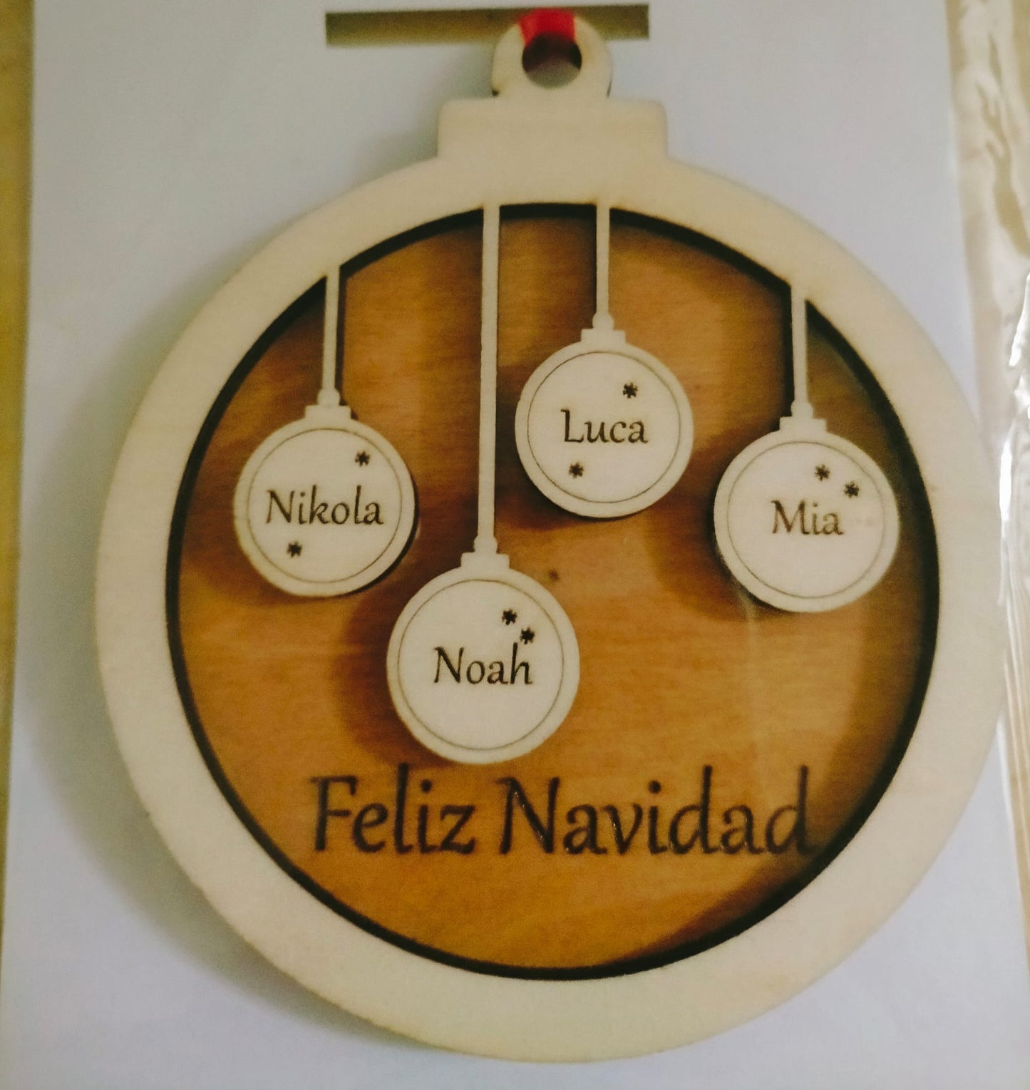 Bola de Navidad personalizada " Maxi - Familia "
