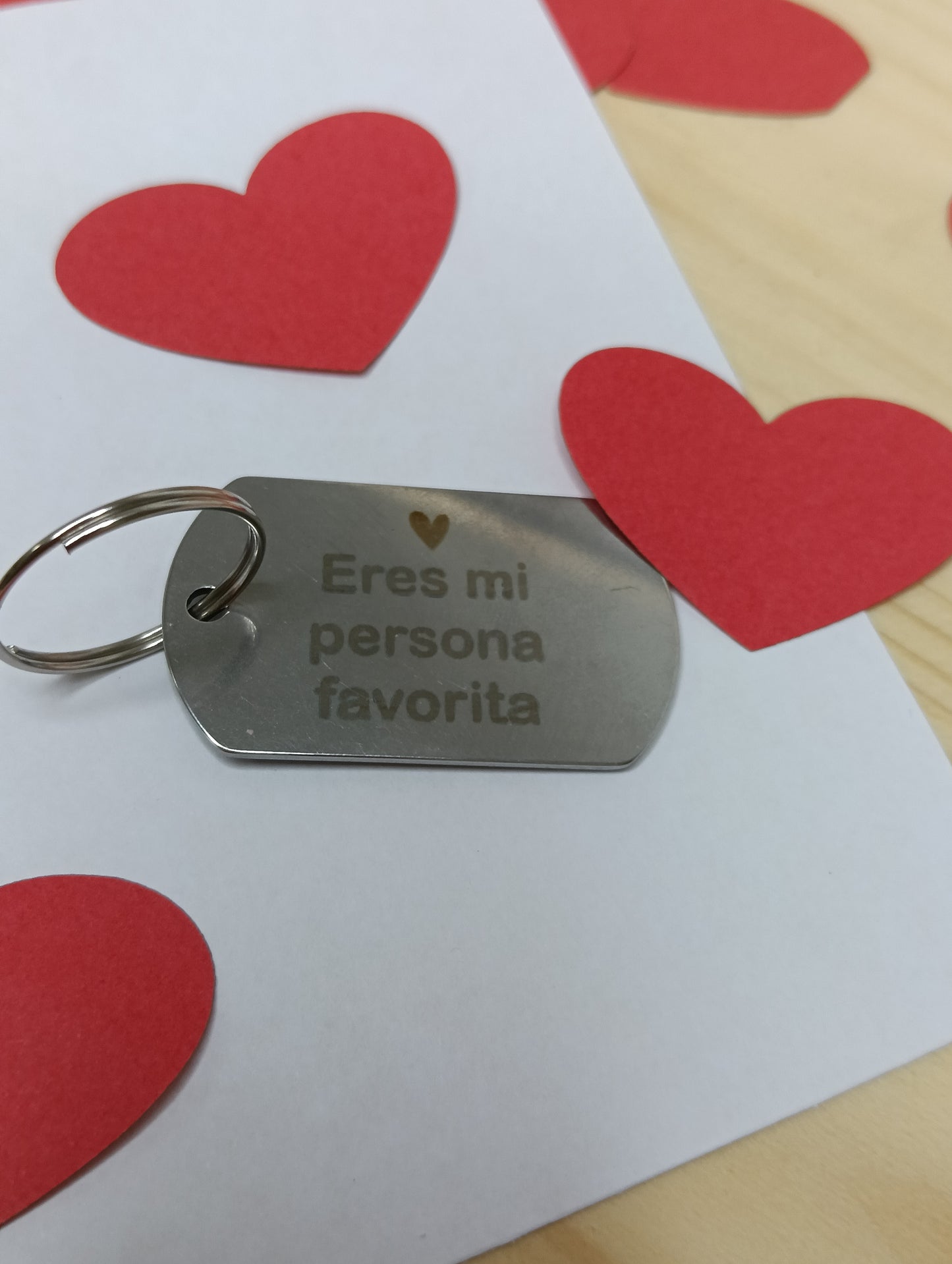 Llavero de acero personalizado