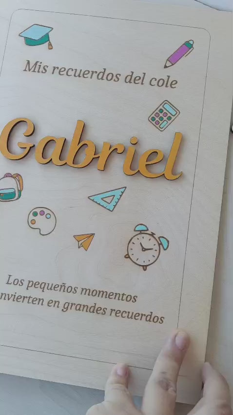 Libro de recuerdos del cole personalizado