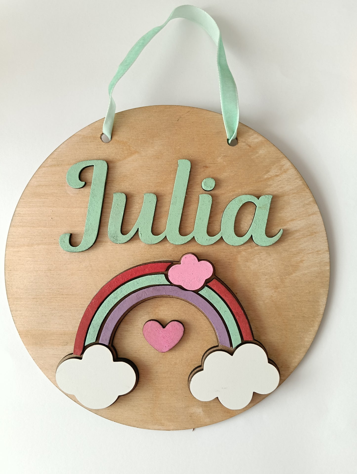 Placa de madera personalizada - Diseño infantil
