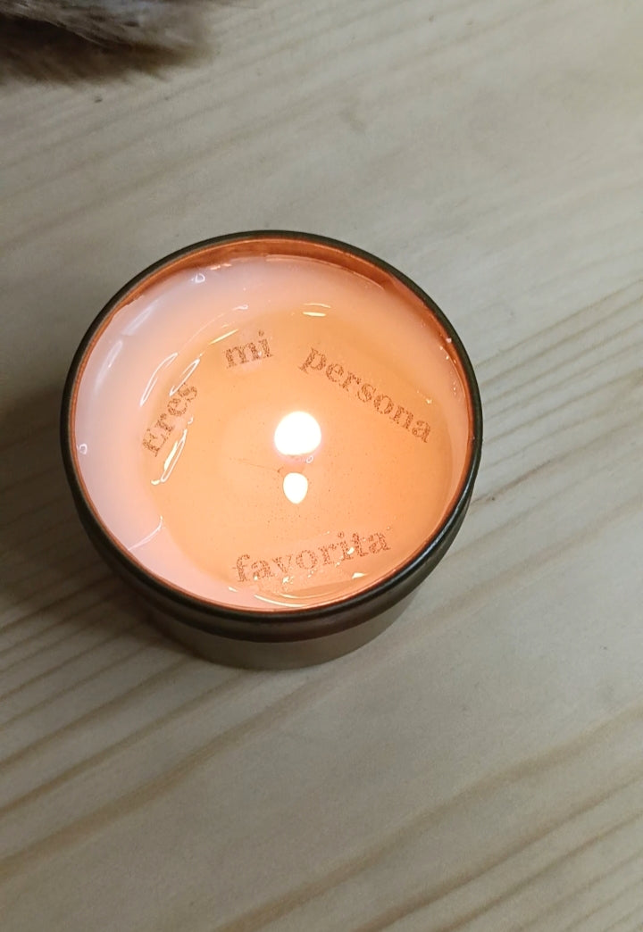 Mini Vela con mensaje oculto